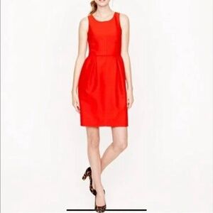 J Crew Red Sleeveless Dress